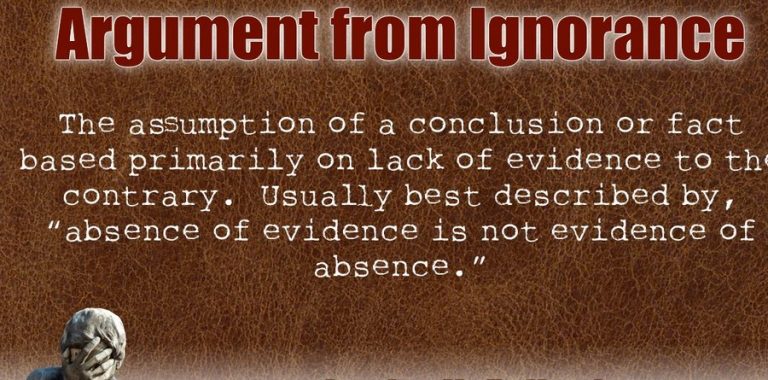 Logical fallacies are errors in reasoning that undermine the logic of an argument,Argument by lack of imagination