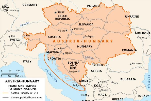 Austria-Hungary, also known as the Austro-Hungarian Empire, was a major political and cultural force in Europe until its dissolution in 1918.